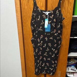 Mossimo Supply Co. Black Floral Mini Dress